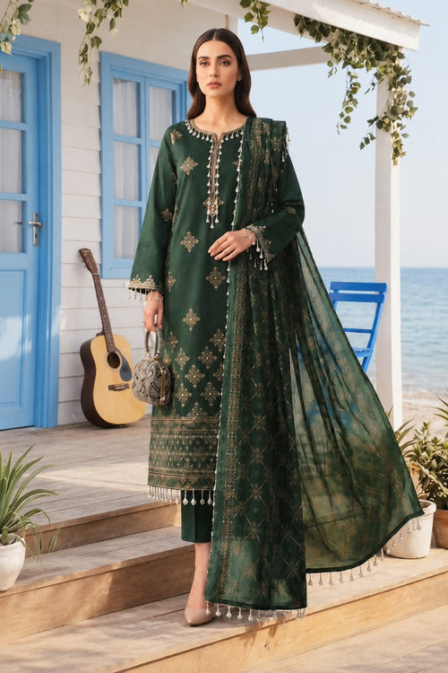Cross Stitch By Noor Jahan Luxury Unstitched 3-Piece Suit