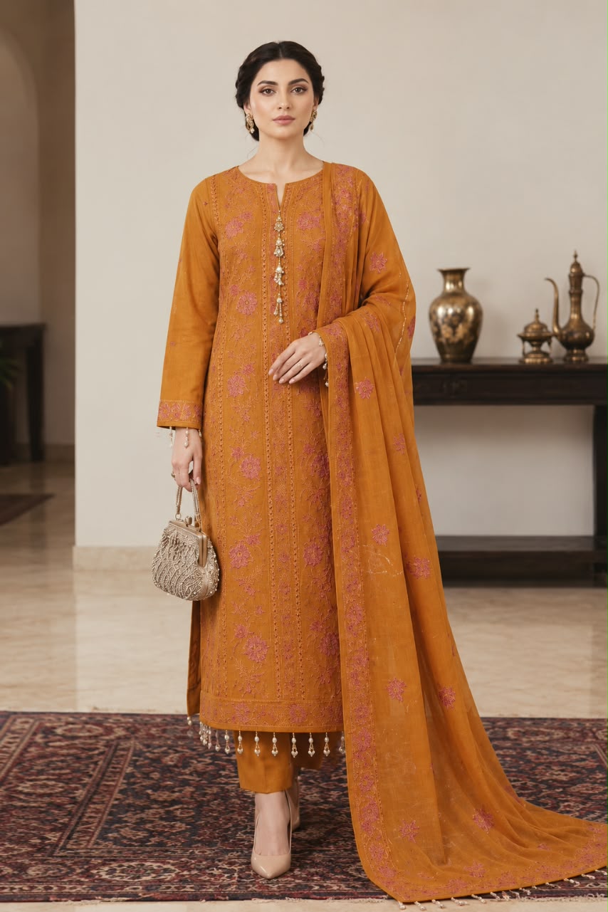 Meraal By Noor Jahan Unstitched 3-Piece Suit Vol # 645