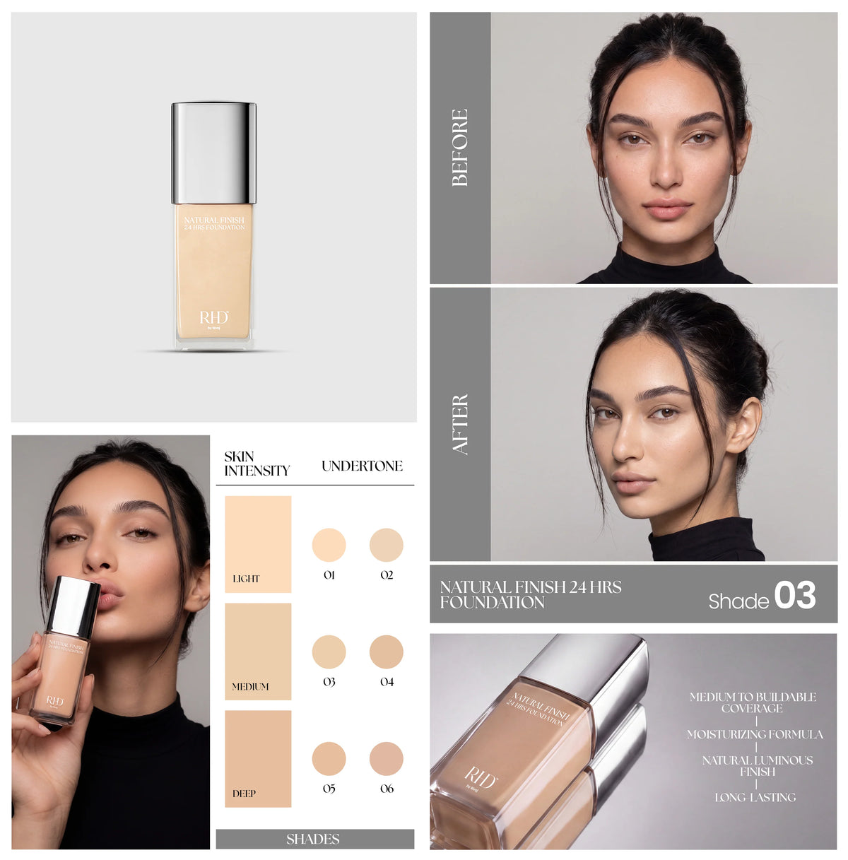 Natural Finish 24 Hrs Foundation - RHD