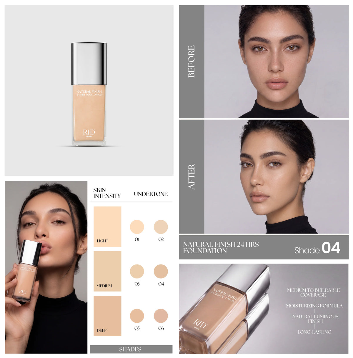 Natural Finish 24 Hrs Foundation - RHD