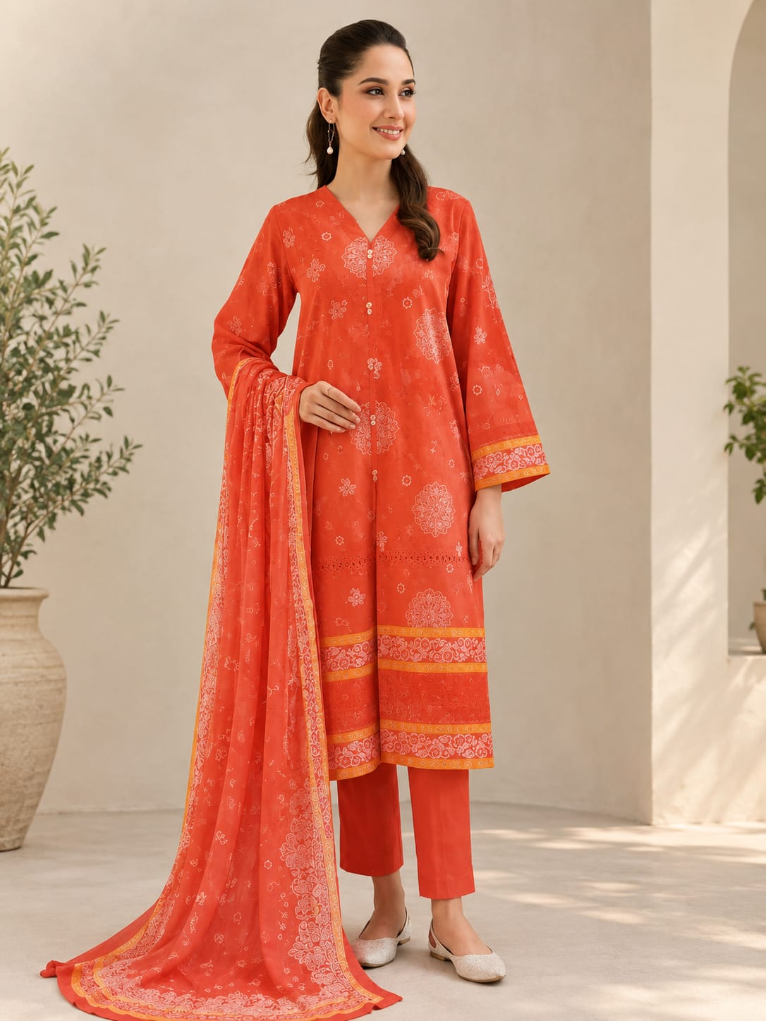 Nishat Unstitched 3-Piece Suit