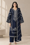 Sage Linen Viscose Meh-Embroidered 3-Piece Suit IM-02