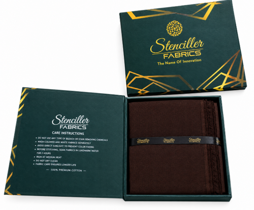 Stenciller Fabric Unstiched Wash & Wear Suit