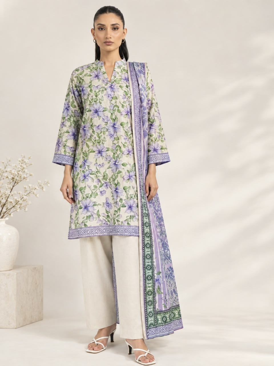 alkaram Khaddar Unstitched 3-Piece Suit